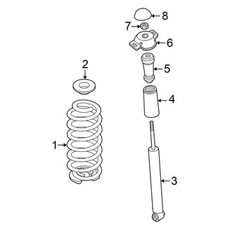Volkswagen OE - Rear Suspension - Shocks & Components (FWD)