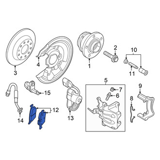 Volkswagen OE - Rear Disc Brake Pad Set