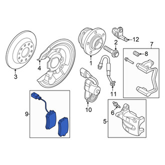 Volkswagen OE - Rear Disc Brake Pad Set