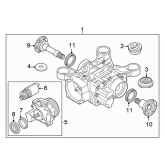 Volkswagen OE - Rear Suspension - Axle & Differential (S / SE / SE R-Line Black / SEL R-Line AWD)