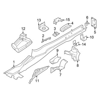 Volkswagen OE - Rear Body & Floor - Rails & Components