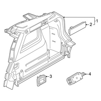 Volkswagen OE - Rear Body & Floor - Interior Trim (Right Side, Side Components)