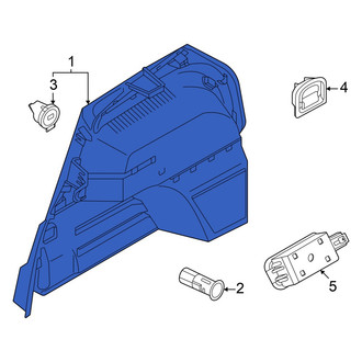 Volkswagen OE - Rear Left Lower Interior Quarter Panel Trim Panel
