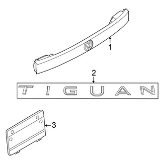 Volkswagen OE - Lift Gate - Exterior Trim
