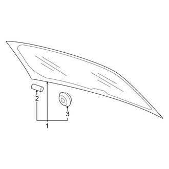 Volkswagen OE - Lift Gate - Glass