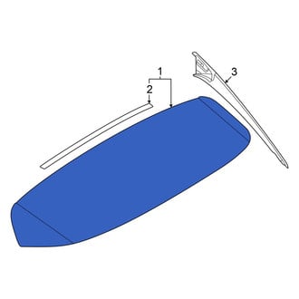 Volkswagen OE - Rear Left Spoiler