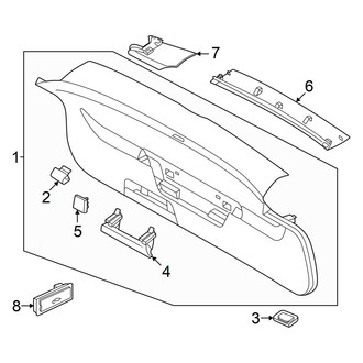 Volkswagen OE - Lift Gate - Interior Trim
