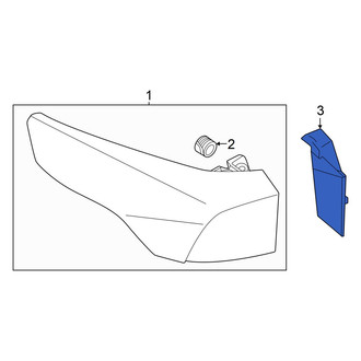 Volkswagen OE - Rear Left Tail Light Cover