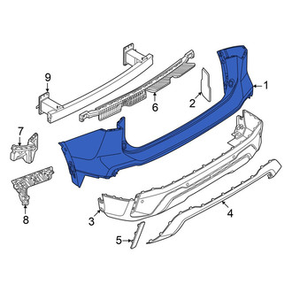Volkswagen OE - Rear Upper Bumper Cover