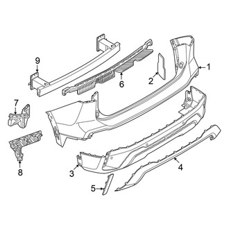 Volkswagen OE - Rear Bumper - Bumper & Components (S / SE)