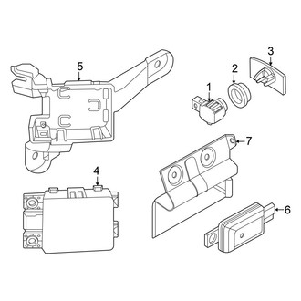 Volkswagen OE - Rear Bumper - Electrical Components (S / SE)