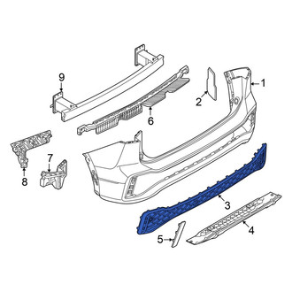 Volkswagen OE - Rear Bumper Trim