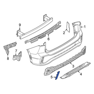 Volkswagen OE - Rear Right Reflector Panel
