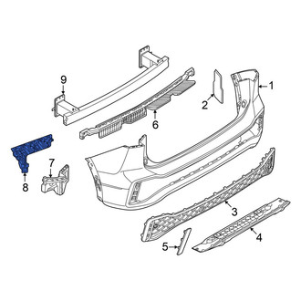 Volkswagen OE - Rear Left Bumper Guide