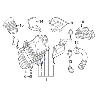 Volkswagen OE - Air Filter Housing Lid Clip