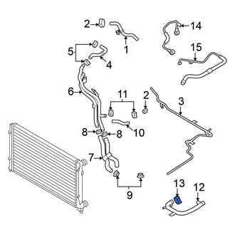 Volkswagen OE - Engine Coolant Pipe Seal