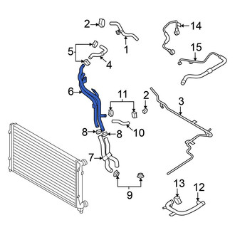 Volkswagen OE - Engine Coolant Pipe