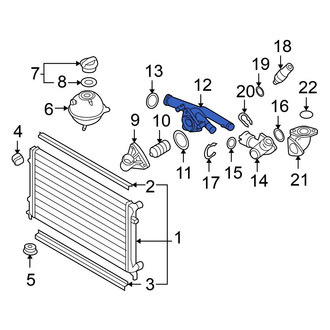 Volkswagen OE - Upper Engine Coolant Thermostat Housing