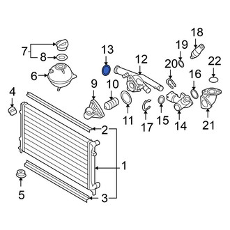 Volkswagen OE - Engine Coolant Thermostat Housing Seal
