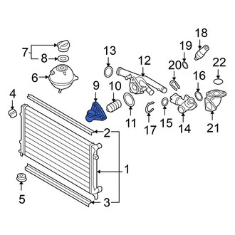 Volkswagen OE - Upper Engine Coolant Thermostat Housing