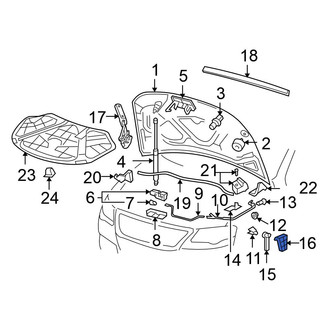 Volkswagen OE - Hood Release Handle Bracket