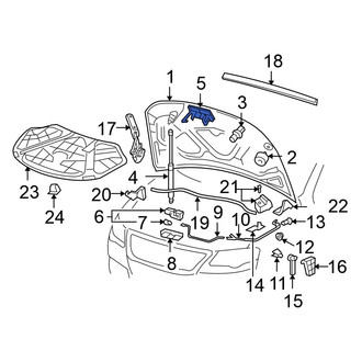 Volkswagen OE - Front Hood Safety Catch