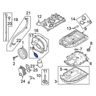 Volkswagen OE - Engine Timing Cover Gasket