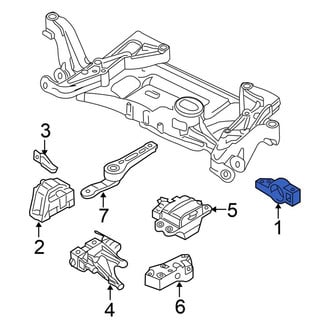 Volkswagen OE - Front Suspension Control Arm Bracket