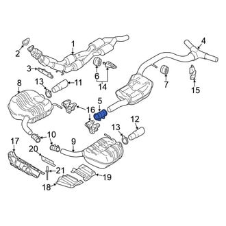 Volkswagen OE - Exhaust Muffler Clamp