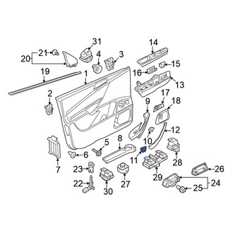 Volkswagen OE - Body C-Pillar Trim Panel Clip