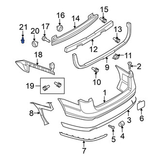 Volkswagen OE - Bumper Guide Clip