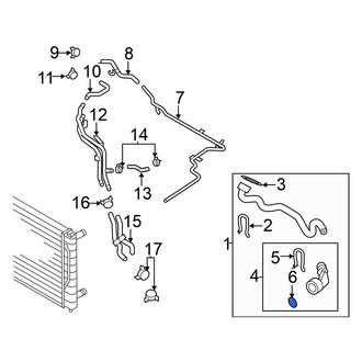 Volkswagen OE - Radiator Coolant Hose Seal