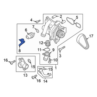 Volkswagen OE - Engine Coolant Temperature Sensor C-Clip
