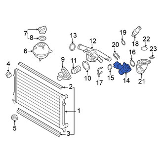 Volkswagen OE - Engine Coolant Thermostat Housing Adapter