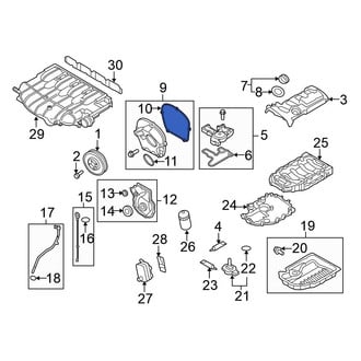 Volkswagen OE - Engine Timing Cover Gasket