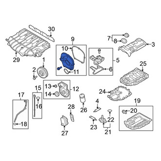 Volkswagen OE - Upper Engine Timing Cover