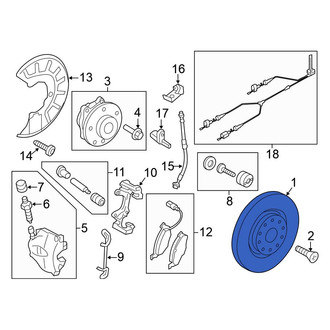 Volkswagen OE - Front Disc Brake Rotor