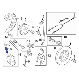 Volkswagen OE - Rear Brake Bleeder Screw