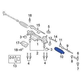 Volkswagen OE - Front Rack and Pinion Bellows