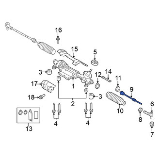 Volkswagen OE - Right Outer Steering Tie Rod End