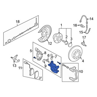 Volkswagen OE - Rear Right Disc Brake Caliper
