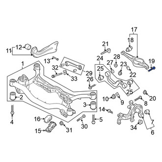 Volkswagen OE - Rear Lower Suspension Control Arm Bolt