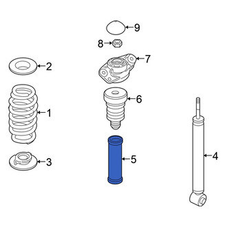 Volkswagen OE - Rear Suspension Shock Absorber Bellows