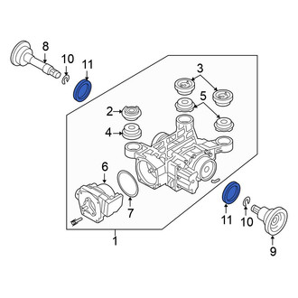 Volkswagen OE - Rear Drive Axle Shaft Seal