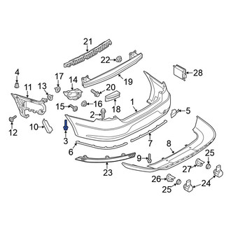 Volkswagen OE - Quarter Panel Splash Shield Bolt
