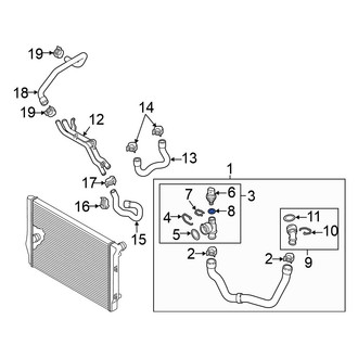 Volkswagen OE - Engine Coolant Temperature Sensor O-Ring