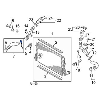 Volkswagen OE - Lower Intercooler Tube Seal