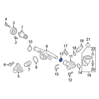 Volkswagen OE - Engine Coolant Thermostat Housing Seal