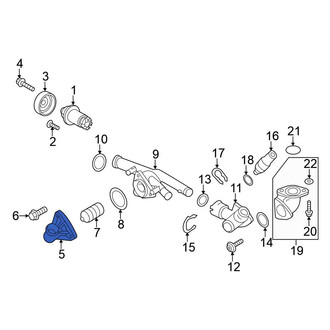 Volkswagen OE - Lower Engine Coolant Thermostat Housing