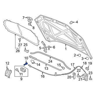 Volkswagen OE - Hood Latch Bolt